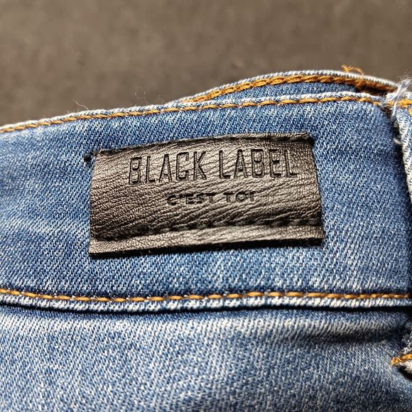 Black Label C'Est Toi Jeans‎ Women 0 / Waist 25 Blue Skinny Raw Hem - Picture 5 of 12